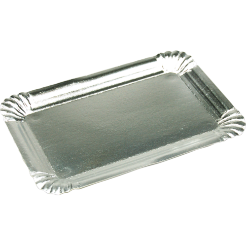 Schaaltje karton / aluminium Rechthoek 12x19 cm (1000) st