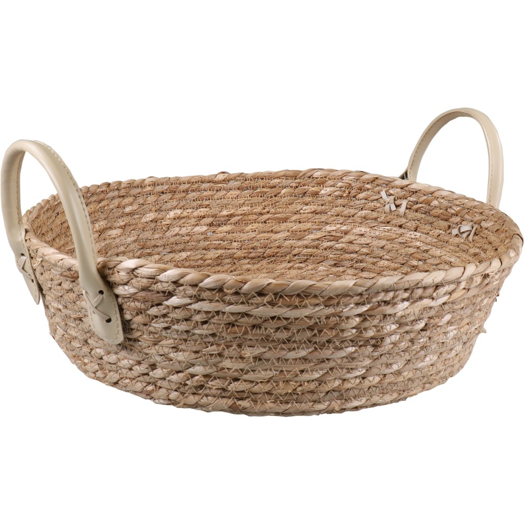 Mand rond zeegras diam.35cm x 10cm hoog Naturel (per stuk)