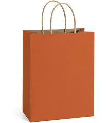 Shopping Bag Carrot Cubes 8x4.75x10.5" 50st/pk