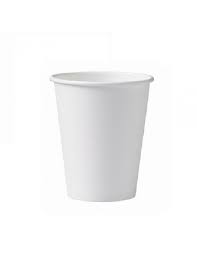 Kartonnen Beker / Paper Cup 180ml wit 10st/pk