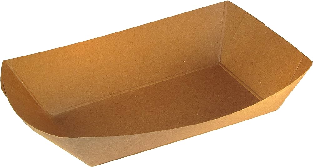 Food Tray 5 LB Eco- Natural Kraft 500/cs
