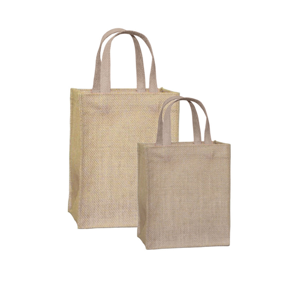 Bags Natural Jute 12+10x15cm (per stuk)