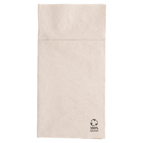 Napkins Feel Green "Kangaroo" 40x40cm Natural Recycled Tissue (20x50pcs/cs) 1000/cs