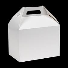 Medium Barn Box White 9,5x5x5" (125st/doos)