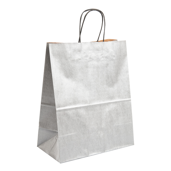 SOS Bags Silver Kraft 80GSM 20+10x29cm (250st/doos)