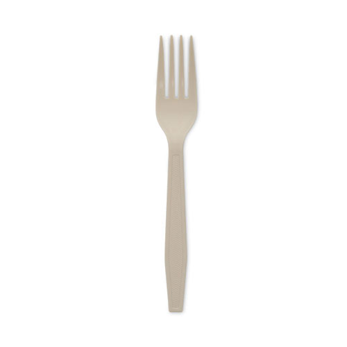 Heavy Fork Medium Weight Natural Corn Starch 100% Compostable 10x100pcs #PSM-MFORK