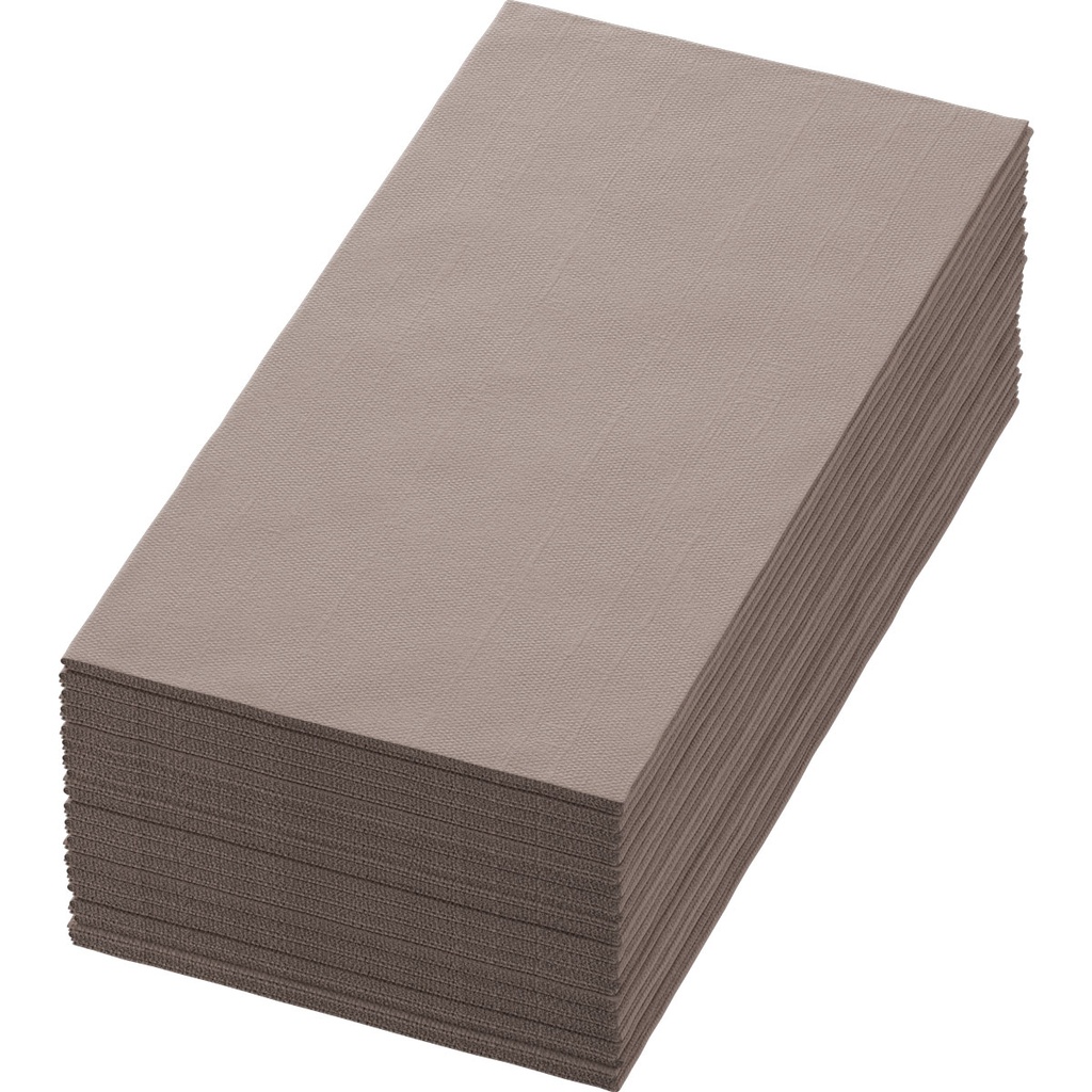 Napkins Bio Airlaid Dunisoft (DSF) 40x40cm Greige 1/8-fold (6x60stuks)