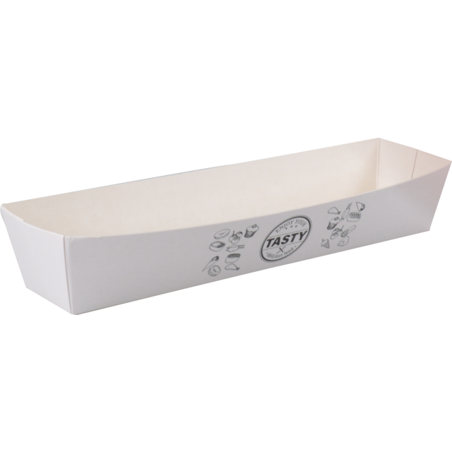 TASTY A16 bakje Wit karton (100st/pak)