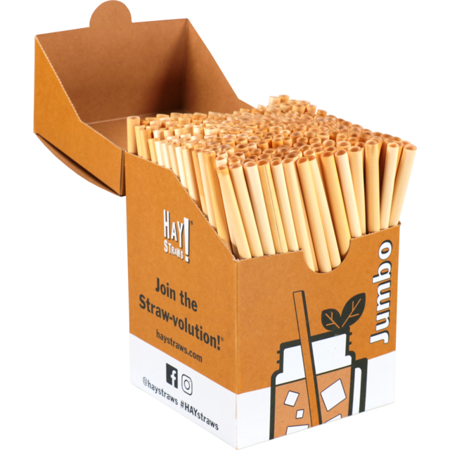 Jumbo straw rietje Riet 5-7,5mm diam. (250st/doos)