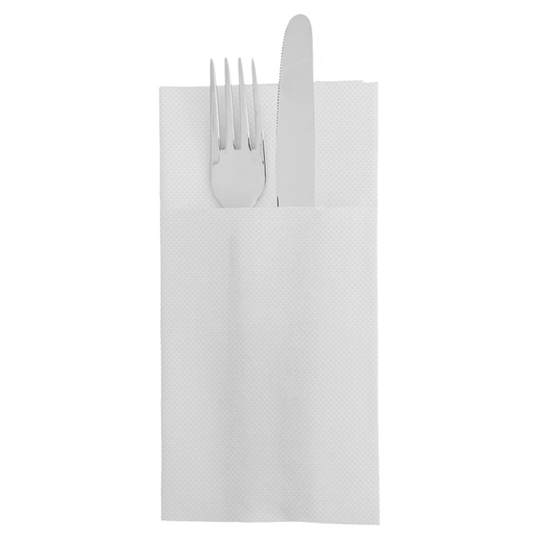 Kangaroo Napkins 'Ecolabel - Double Point' 39x40cm White Tissue (1400st/doos)