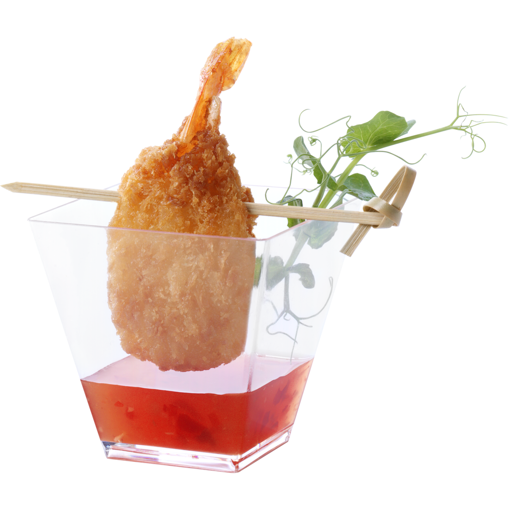 Amuse bakje vierkant transparant 55x55mm / 90ml (50st/doos)