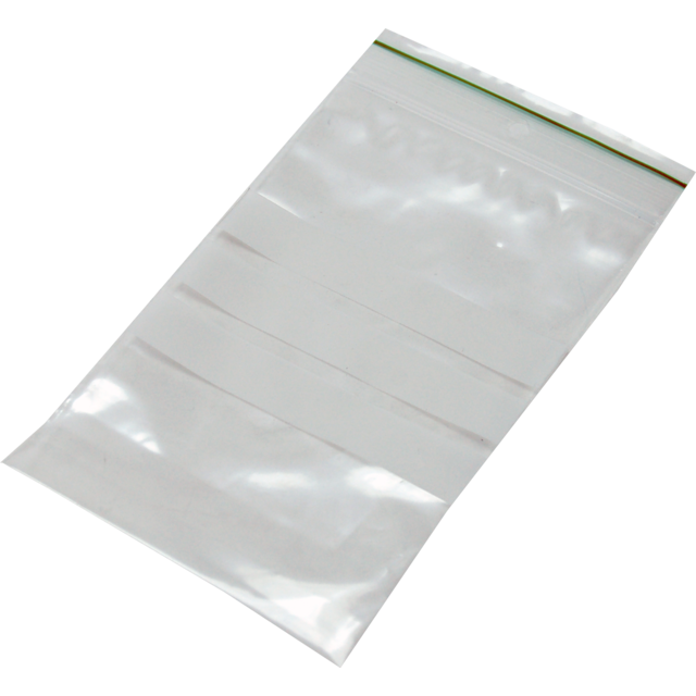 Sluitgrip/ziplock zakjes met schrijfvlak 10x15cm - 50my (100st/pak)