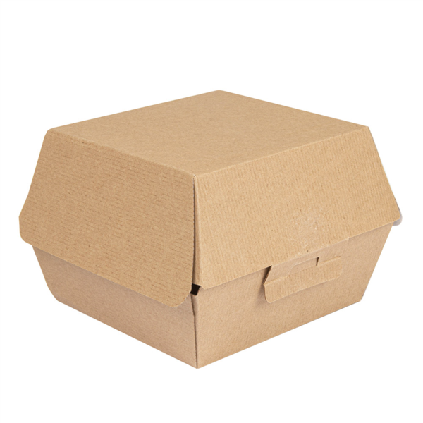 Burger Boxes The Pack 13x12,5x9cm Natural Kraft (50st/pak)