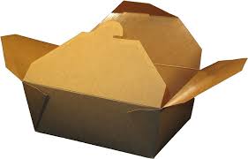 #8 Kraft Eco-Box 6x4x2.5" Poly Coated Board (50pcs/sleeve)