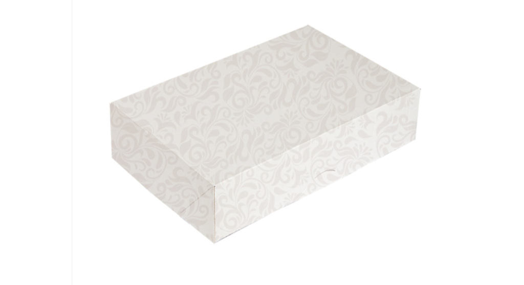 Catering Boxes "The Pack" Damasco 46x35x6cm White Nano Cardboard (50st/pak)