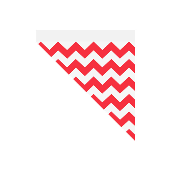 Puntzakken K17 ZigZag Red 24x17cm Greaseproof (250st/pak)