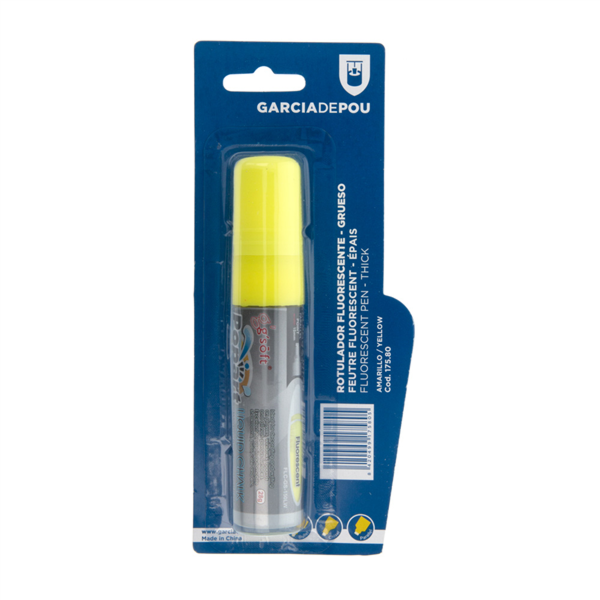 Thick Head Fluorescent Pen Yellow (per stuk)