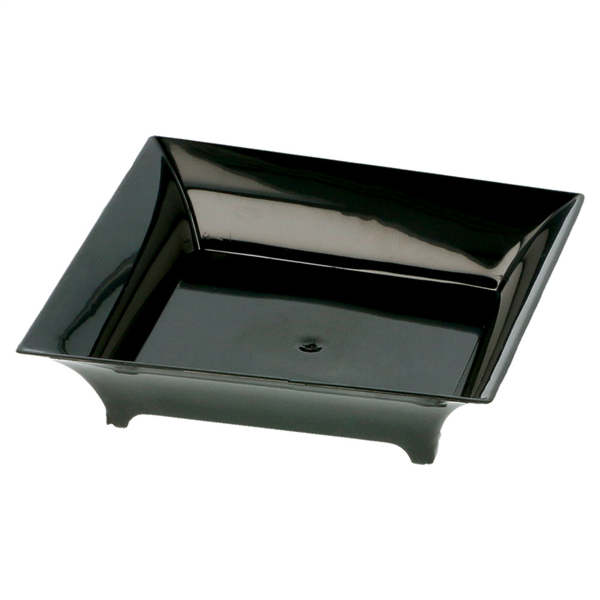 Amuse schaaltje vierkant 6,3x6,3x1,5cm Black PS (30st/pak)