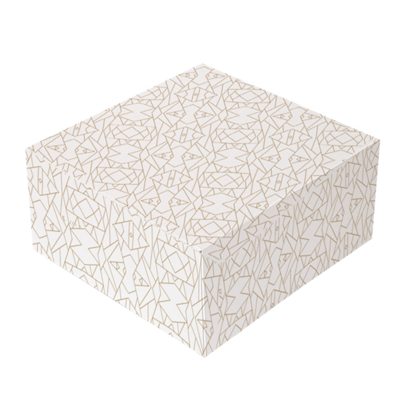 "The Pack" Cake Boxes DECO without window Nano Micro Corrugated Cardboard17x14x11,5cm White (50st/pk)