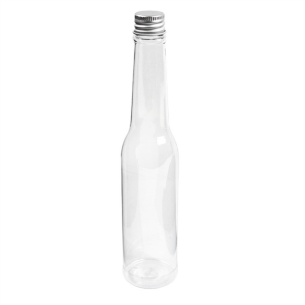 Bottles with Aluminium Cap 180ml Clear PET (70st/doos)