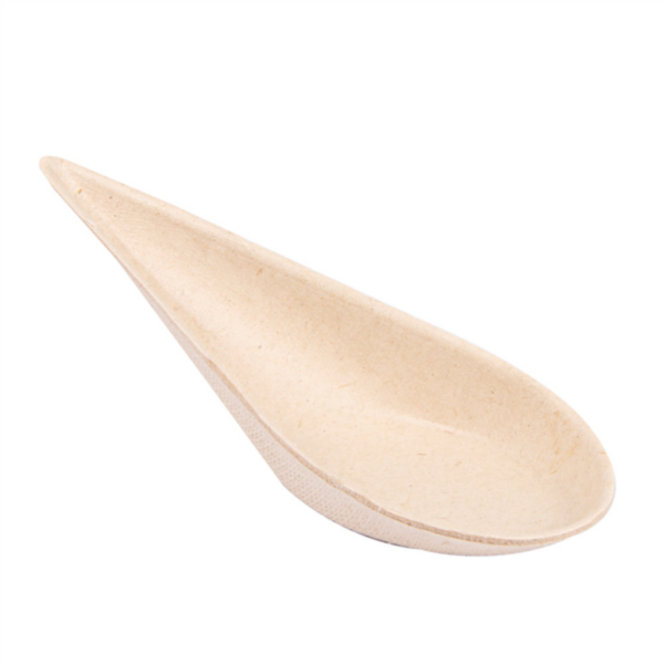 Spoon Container "Bionic" 10,5x3,6x2,7cm Natural Bagasse (50st/pak)