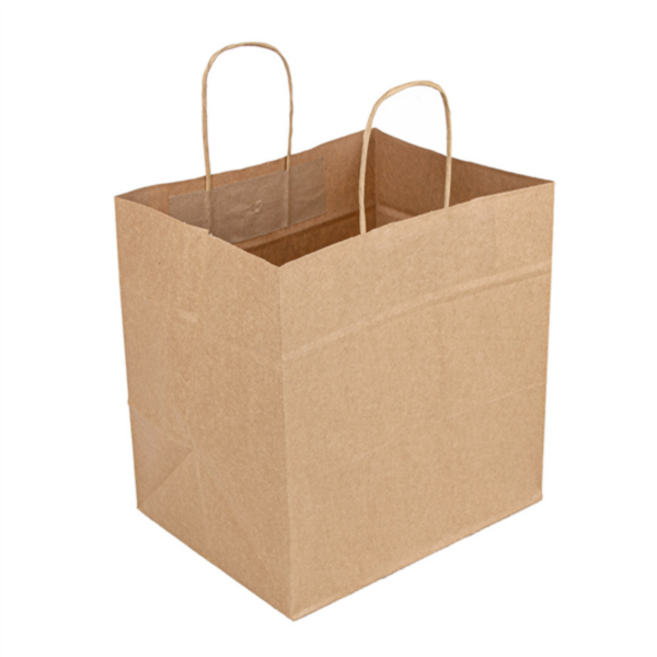 SOS Bags with Handles 24+15x29cm Natural Kraft (250st/doos)