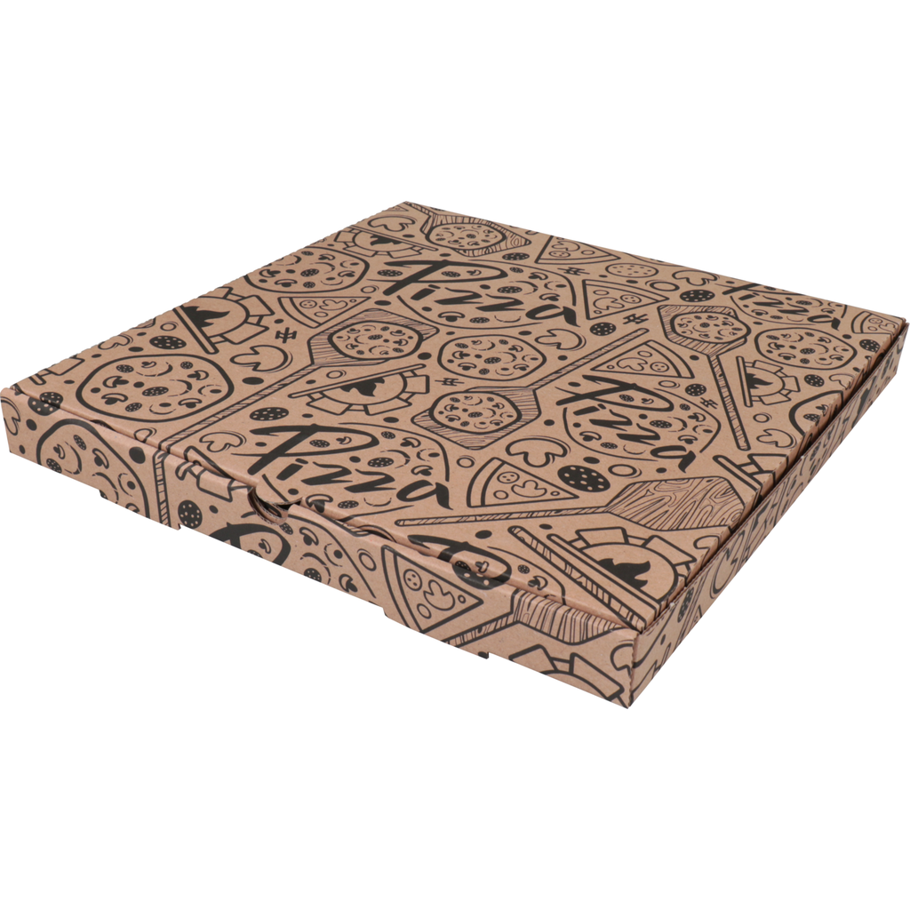 Pizza Box "Iconic Pizza" 13x13x2" / 33x33x4,5cm 1.8mm (100st/pak)