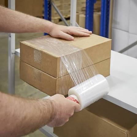 Ministretch Handrollen / 100mm x 150 meter 20 micron Transparant (per rol)