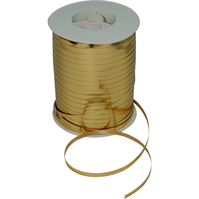 Krullint Poly Goud 4,8mm x 500y (spoel)