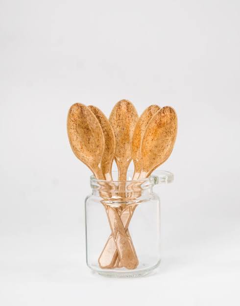 Biodegradable Vegetable Fiber Spoon 17cm (25st/pak)