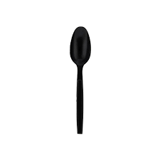 Biodegradable Vegetable Fiber Spoon Black 17cm (25st/pak)