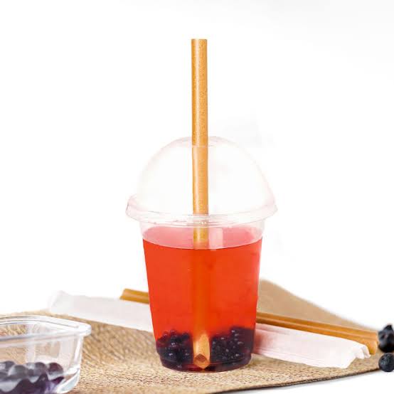 Biodegradable Vegetable Fiber BOBA JUMBO Straw UNWRAPPED 21cmx9mm (100st/pak)