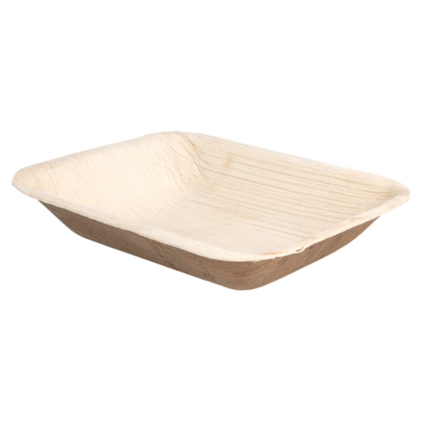 Rectangular Trays Areca 16x12,5x3cm Naturel Areca (25st/pak)