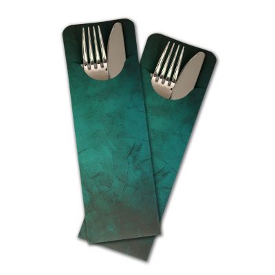 NapTidi Pro (234,5x80mm) met flap. Emerald Green / white napkin (520st/doos)