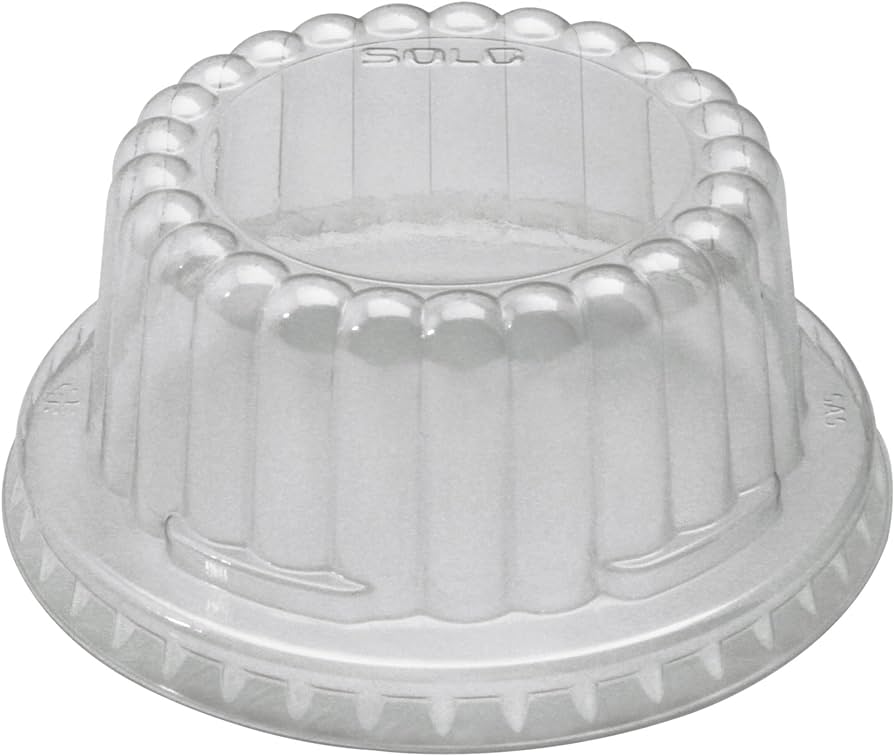 Dome lid for food container (Clear PET) (100st/sleeve) marka SOLO