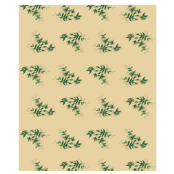Basket Wrapping Paper "Feel Green" 31x31cm Natural Greaseproof (1000st/pak)