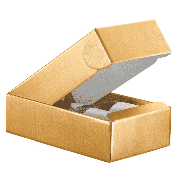 2-fles wijndoos "El Dorado" / Goud 34,18,5x9cm (per stuk)