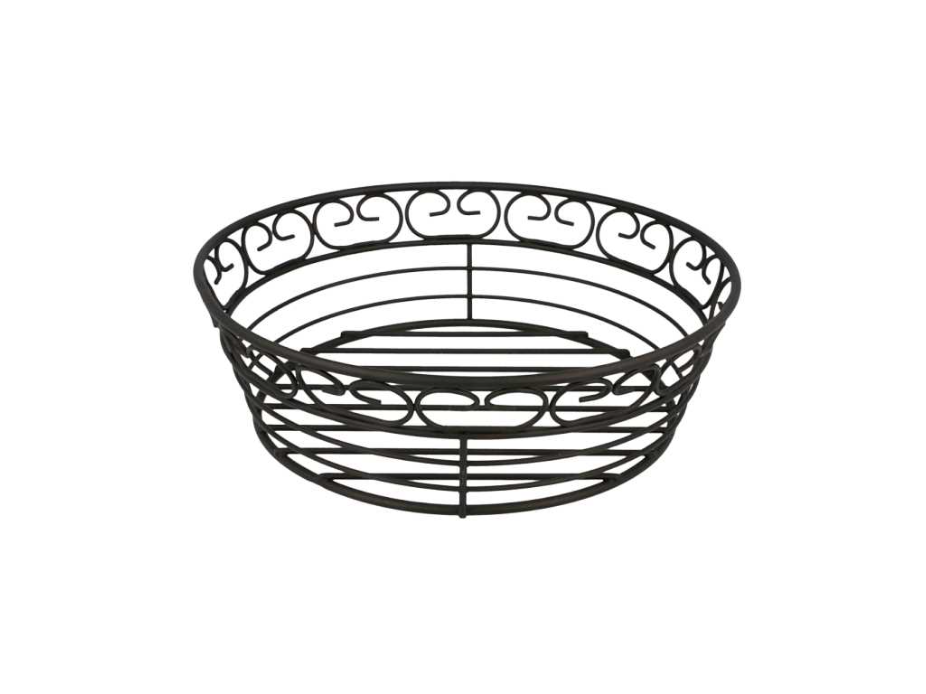Basket 20,3x6,3cm Black steel (per stuk)