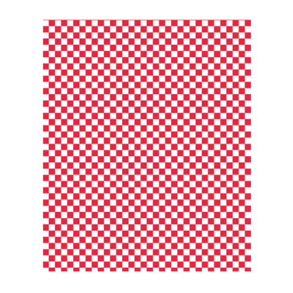 Burger wrapping paper Greaseproof "Fitipaldi" 32GSM 28x34cm Red check(1000st/pak)