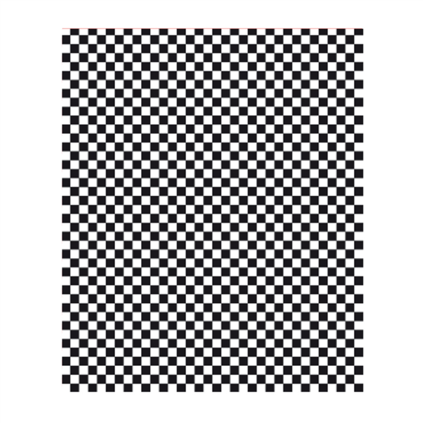 Burger Wrapping Paper Greaseproof "Fitipaldi" 32GSM 28x34cm black check (1000st/pak)