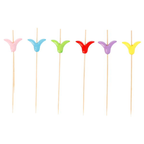 Prikkers / picks "tulipe" 12cm (100st/pak)