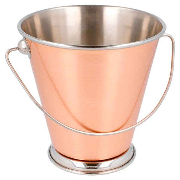 Mini Ice Bucket 12x12cm Copper Stainless Steel per pc