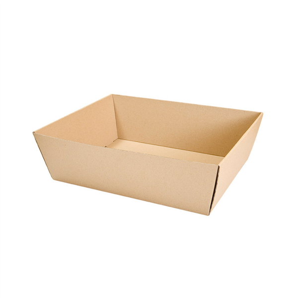 Corrugated basket 34x20,5x11cm Kraft (per stuk)