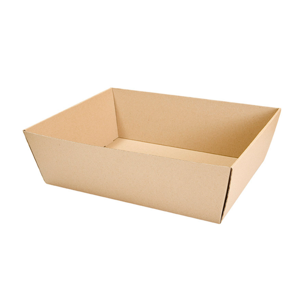 Corrugated basket 39x30x13cm Kraft (per stuk)