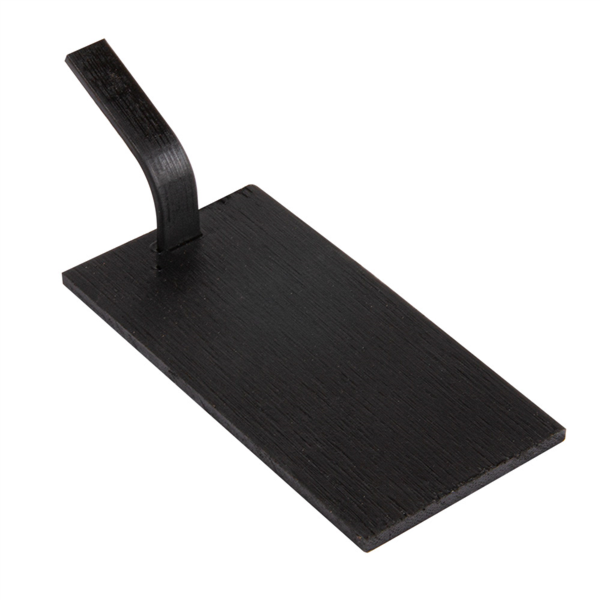 Mini Peel for snacks with handle (10x5cm / Black Bamboo) 100st/pak