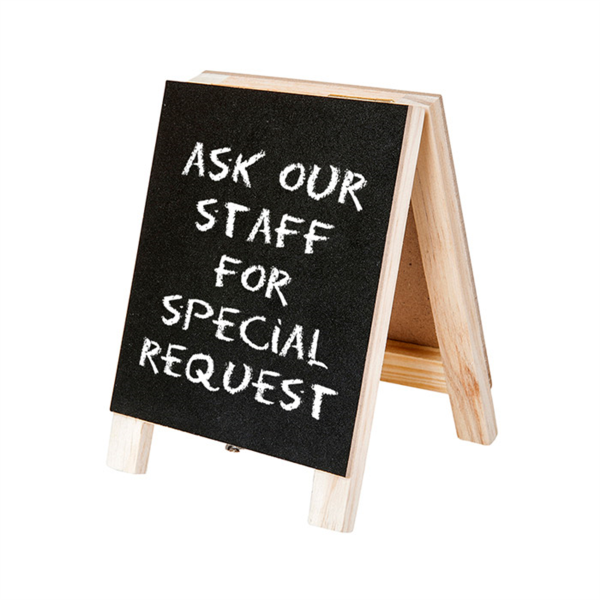 Mini A-frame Blackboards 2 sides 7x10cm (per stuk)