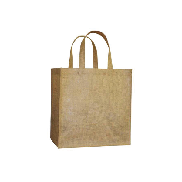 Bag with handles Natural Jute 29+18x30cm (per stuk)