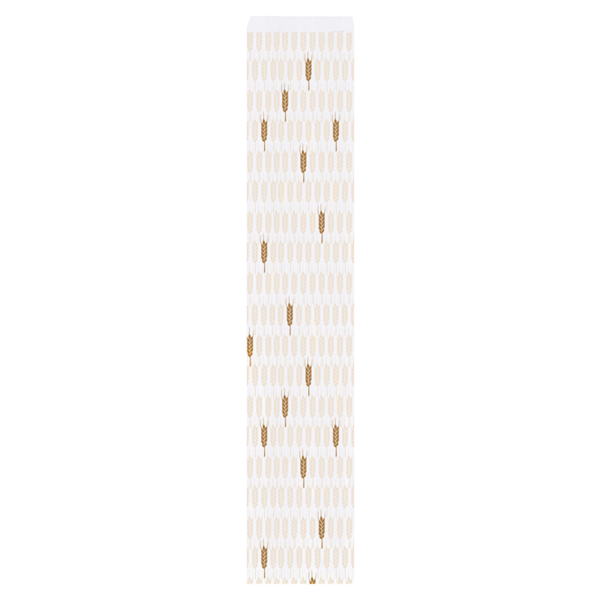 Bread / Baguette Bag (Stokbrood) 36GSM 12+7x66cm White Cellulose 100st/pk