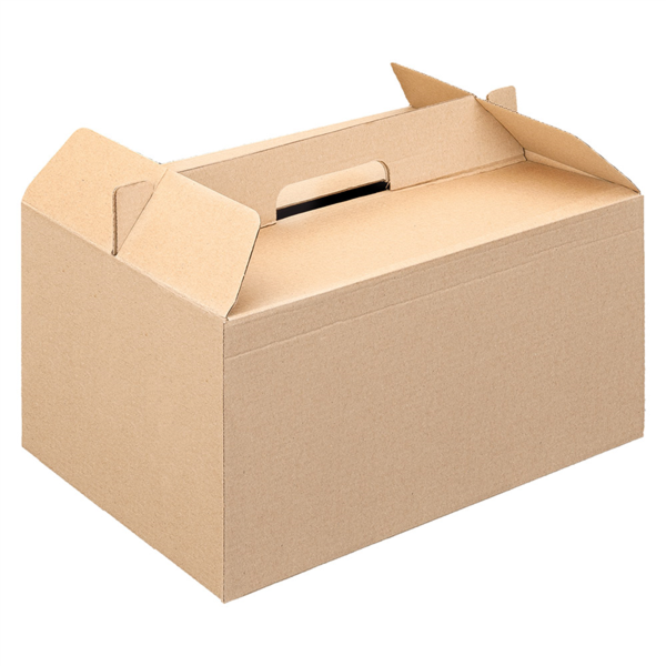 "The Pack" Take-Away Cases 24,5x13,5x12cm Natural Kraft Nano-Micro Corrugated Cardboard (100st/doos)