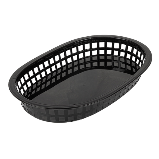 [208.59] Plastic mandjes zwart (28x17,5x4cm) Per stuk